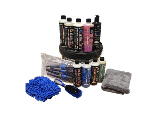 Autowaschset Autoreinigungsset Pro Eimer Felgen Reifen Auto Shampoo Duft 25 tlg
