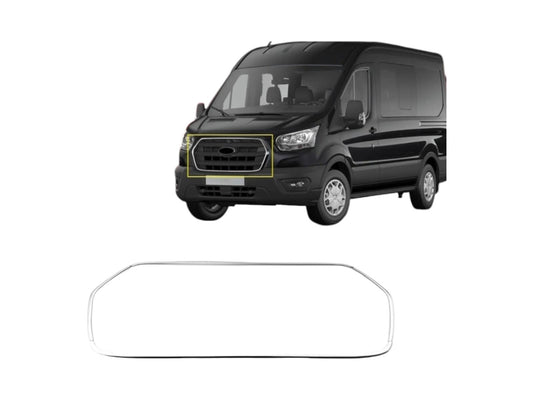 Kühlergrill Leisten für Ford Transit ab 2018 Edelstahl Grillleisten 4 tlg