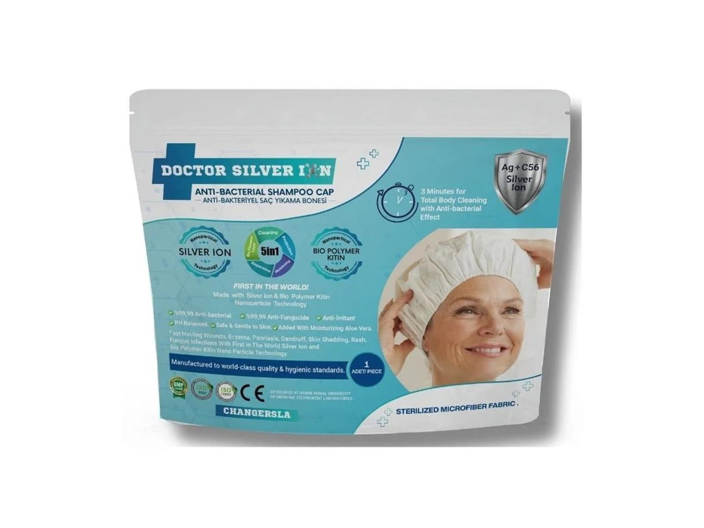 Shampoo Cap Haarwaschkappe Haarwaschmütze Wasserlos 3 Stk