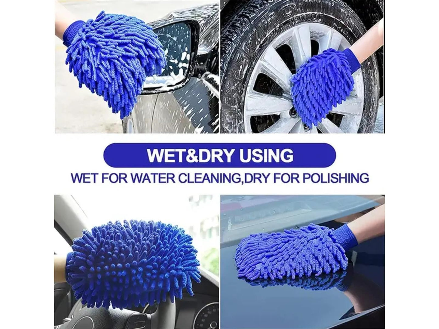 Auto Waschhandschuh Wash Mitt Mikrofaser Autowäsche Handwäsche Autopflege