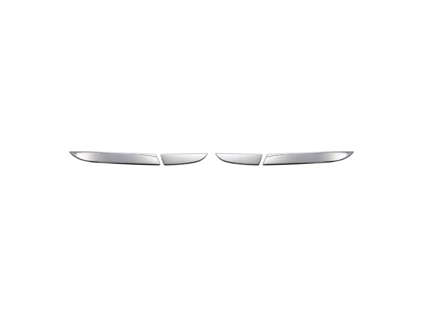 Rückstoplicht Zierleiste für Renault Clio 4 IV 2012-2018 Edelstahl Silber 4 tlg