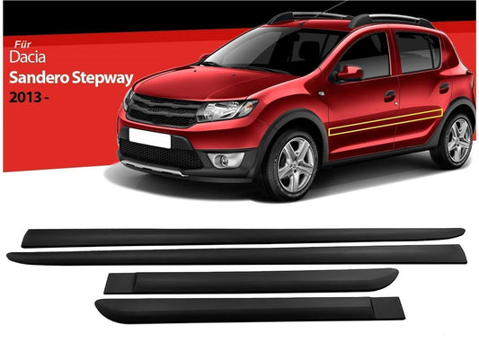 Türleisten Zierleisten Türschutz Autoschutz ABS für Sandero / Stepway ab 2013