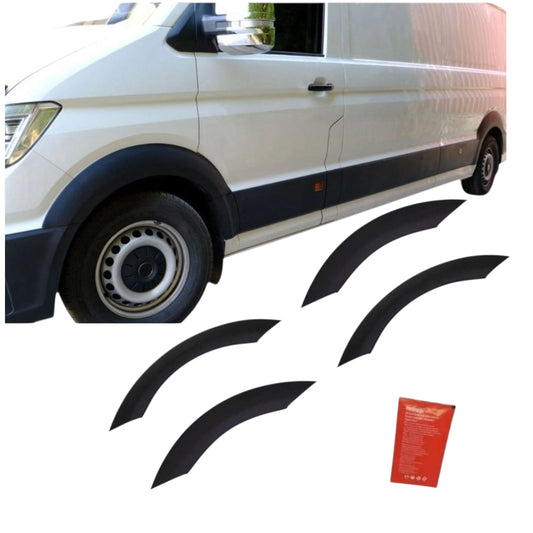 Kotflügelverbreiterung für Mercedes Sprinter W906 VW Crafter 2006-2018 4 tlg Schwarz ABS