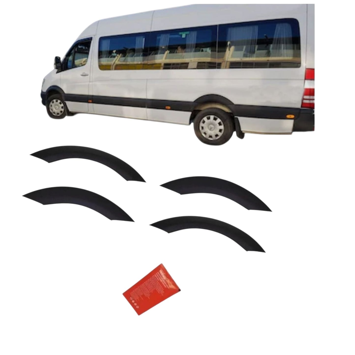 Kotflügelverbreiterung für Mercedes Sprinter W907 W910 2018-2024 Radläufe 4 tlg