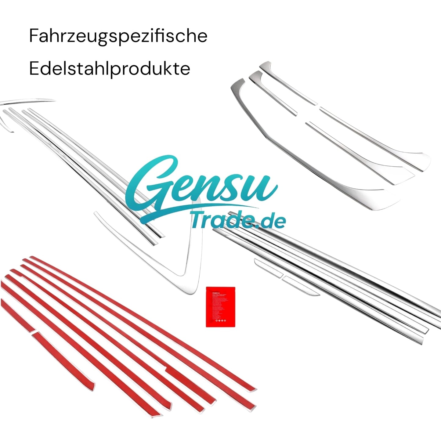 Fensterleisten Zierleisten für Skoda Kamiq ab 2019 6 tlg Edelstahl Fensterrahmen