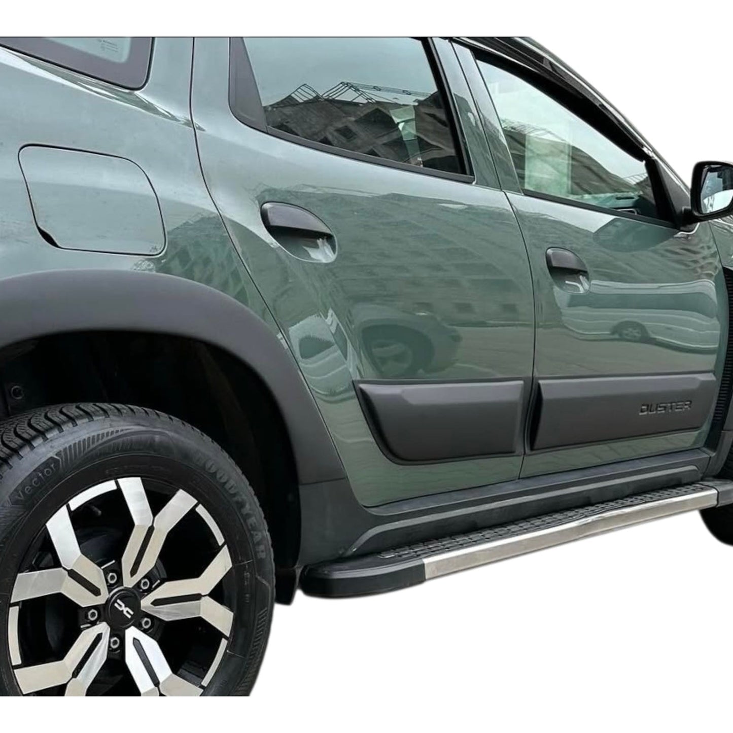 Türschutz Leiste Seitenschutz für Dacia Duster 2018-24 ABS Seitenkappen 4 tlg