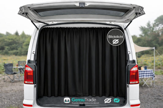 Fahrerhaus Abtrennung für VW T5 T6 Transporter Vito Trafic Vorhang Schwarz 2 tlg