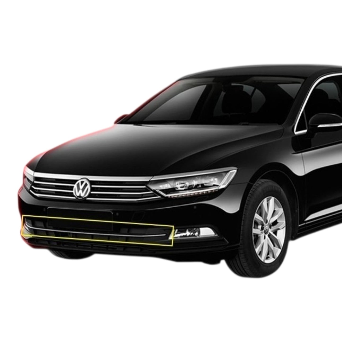 Stoßstangenleiste für VW Passat B8 Kühlergrill Leiste Edelstahl Zierleiste 15-19
