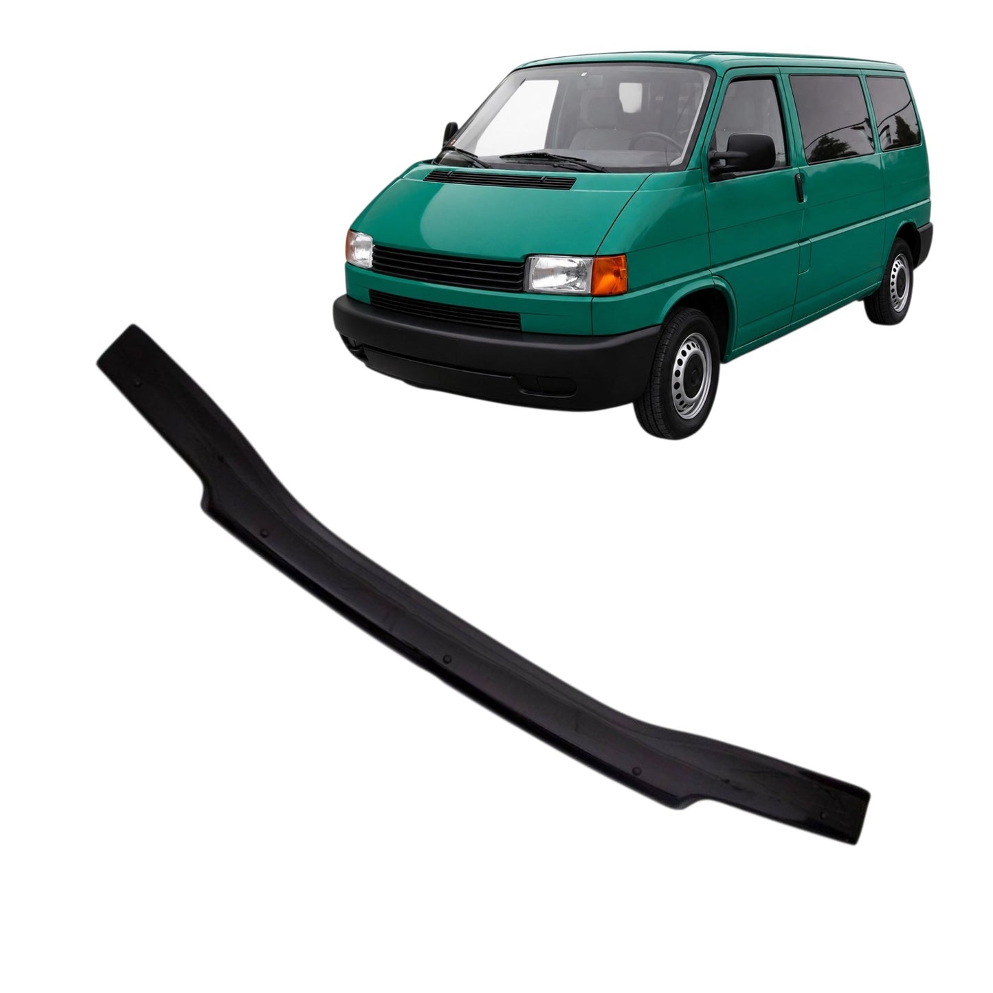 Motorhauben Windabweiser für VW Transporter T4 Steinschlagschutz Schwarz 94-03