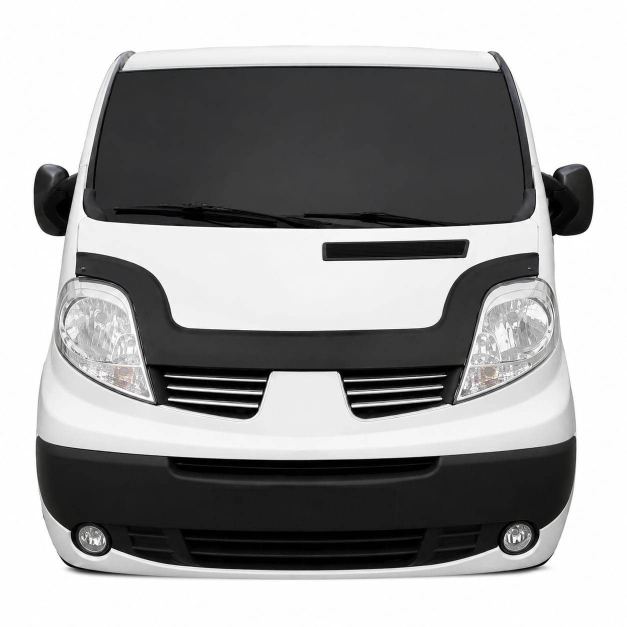 Motorhauben Windabweiser für Renault Trafic Steinschlagschutz Schwarz 2001-2014