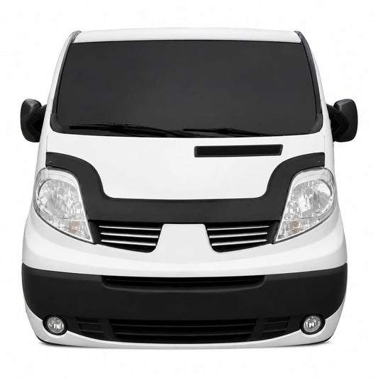Motorhauben Windabweiser für Renault Trafic Opel Vivaro Steinschlagschutz Schwarz 2001-2014