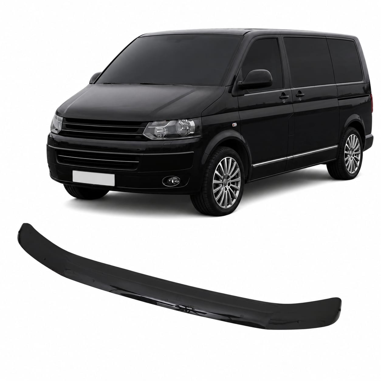 Motorhauben Windabweiser für VW Transporter T5 Steinschlagschutz 2010-2015