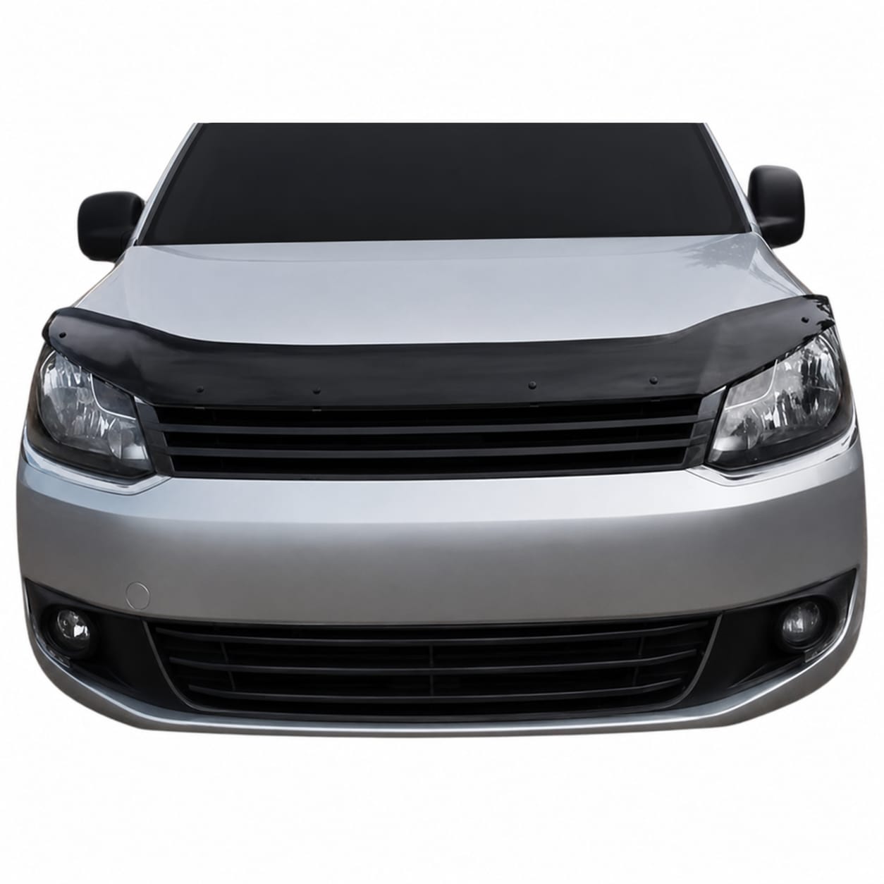 Motorhauben Windabweiser für VW Caddy Steinschlagschutz Schwarz 2010-2015