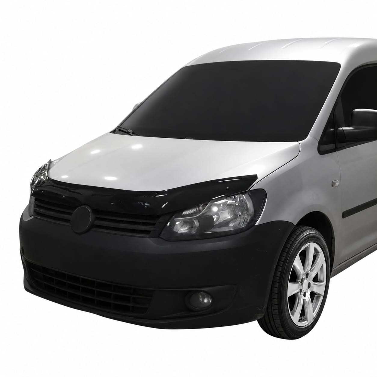 Motorhauben Windabweiser für VW Caddy Steinschlagschutz Schwarz 2010-2015