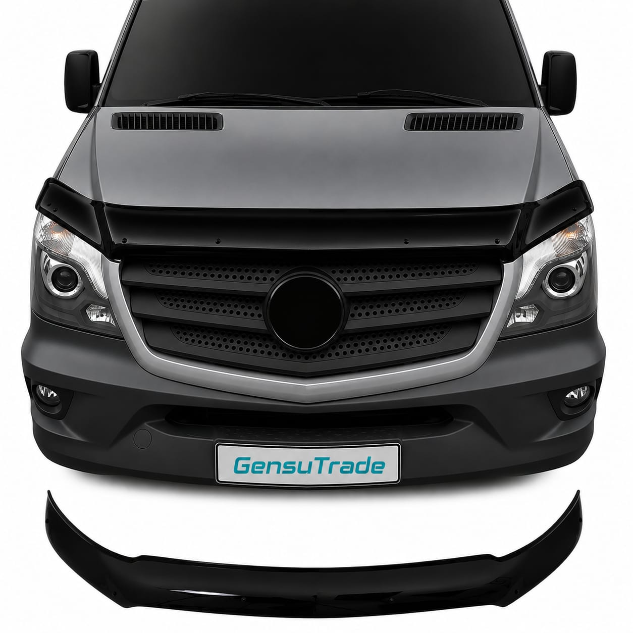 Motorhauben Windabweiser für Mercedes Sprinter W906 Steinschlagschutz 2014-2018