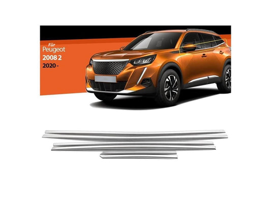 Fensterleisten für Peugeot 2008 SUV ab 2020 6 tlg Zierleisten Edelstahl Chrom